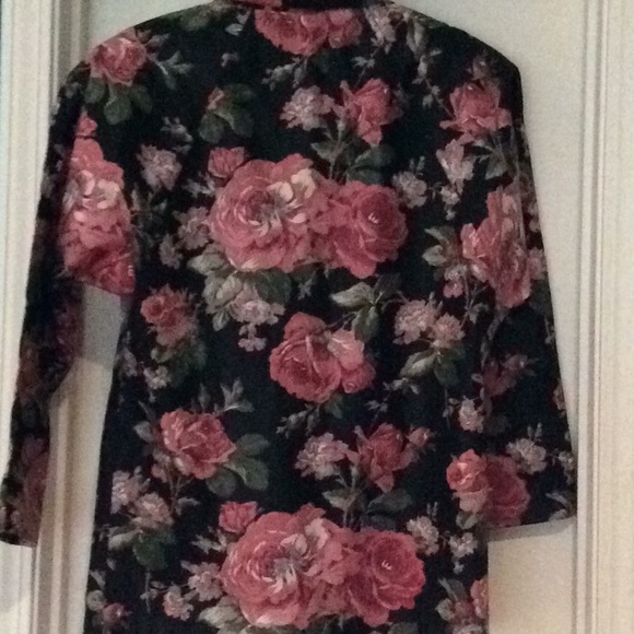 Floral Blazer, Size 10, custom  made.VTG, EUC - Picture 6 of 10
